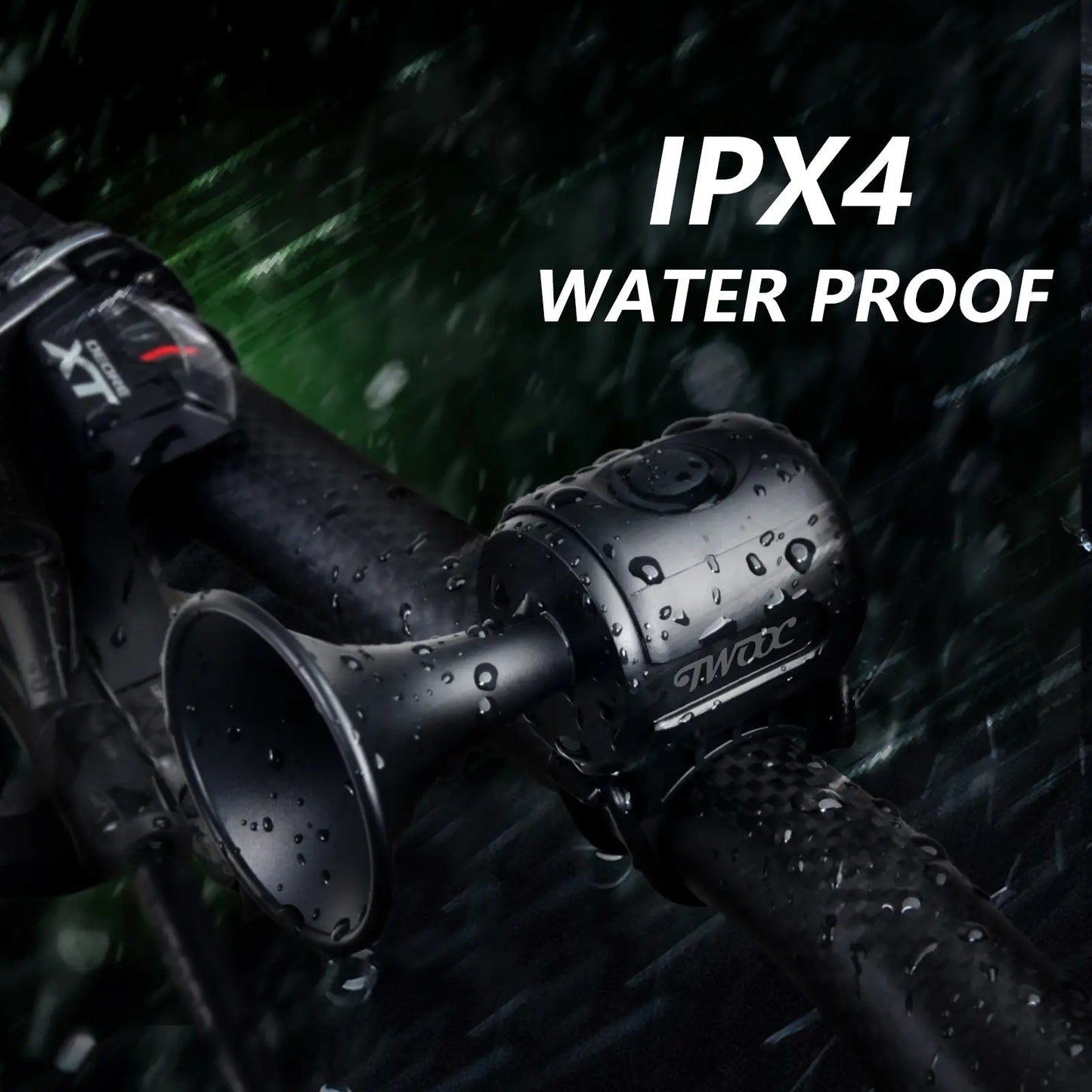 TWOOC Bicycle Electronic Horn Loud Warning Sound CR2032 Battery 120Db IPX4 Waterproof Suitable for Road and Mountain Bike