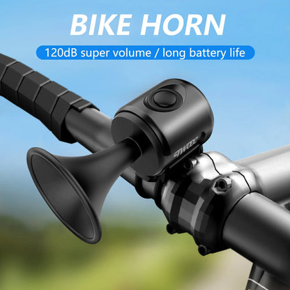 TWOOC Bicycle Electronic Horn Loud Warning Sound CR2032 Battery 120Db IPX4 Waterproof Suitable for Road and Mountain Bike