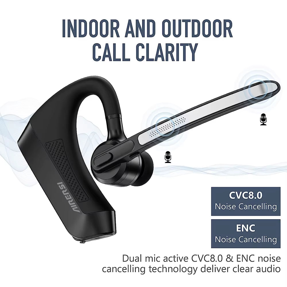 2025 K21 Bluetooth Wireless Headphones with Dual Microphone Noise Cancellation and Charging Case for All Smartphones