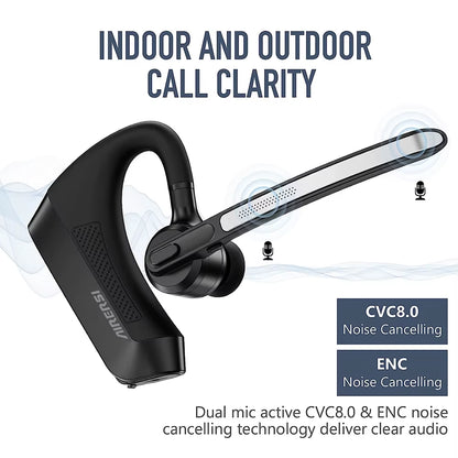 2025 K21 Bluetooth Wireless Headphones with Dual Microphone Noise Cancellation and Charging Case for All Smartphones