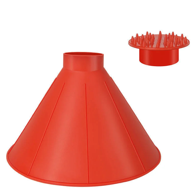 Winter Windshield Ice Scraper and Snow Remover Funnel Cone - 2023 Edition for Automotive Glass