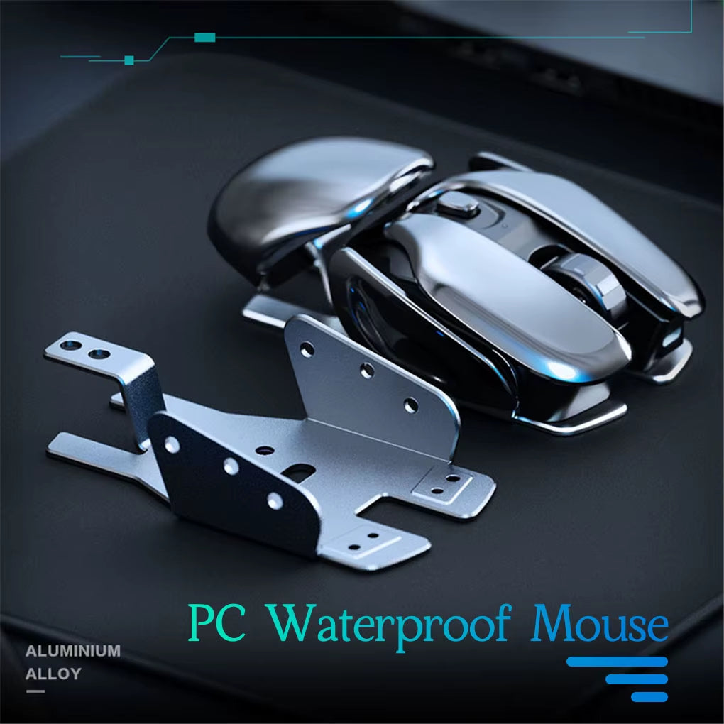 PX2 Wireless 2.4G Aluminum Mouse with 1600 DPI, 6 Buttons - Lightweight Design for PC, Laptop, Gaming, and Office Use