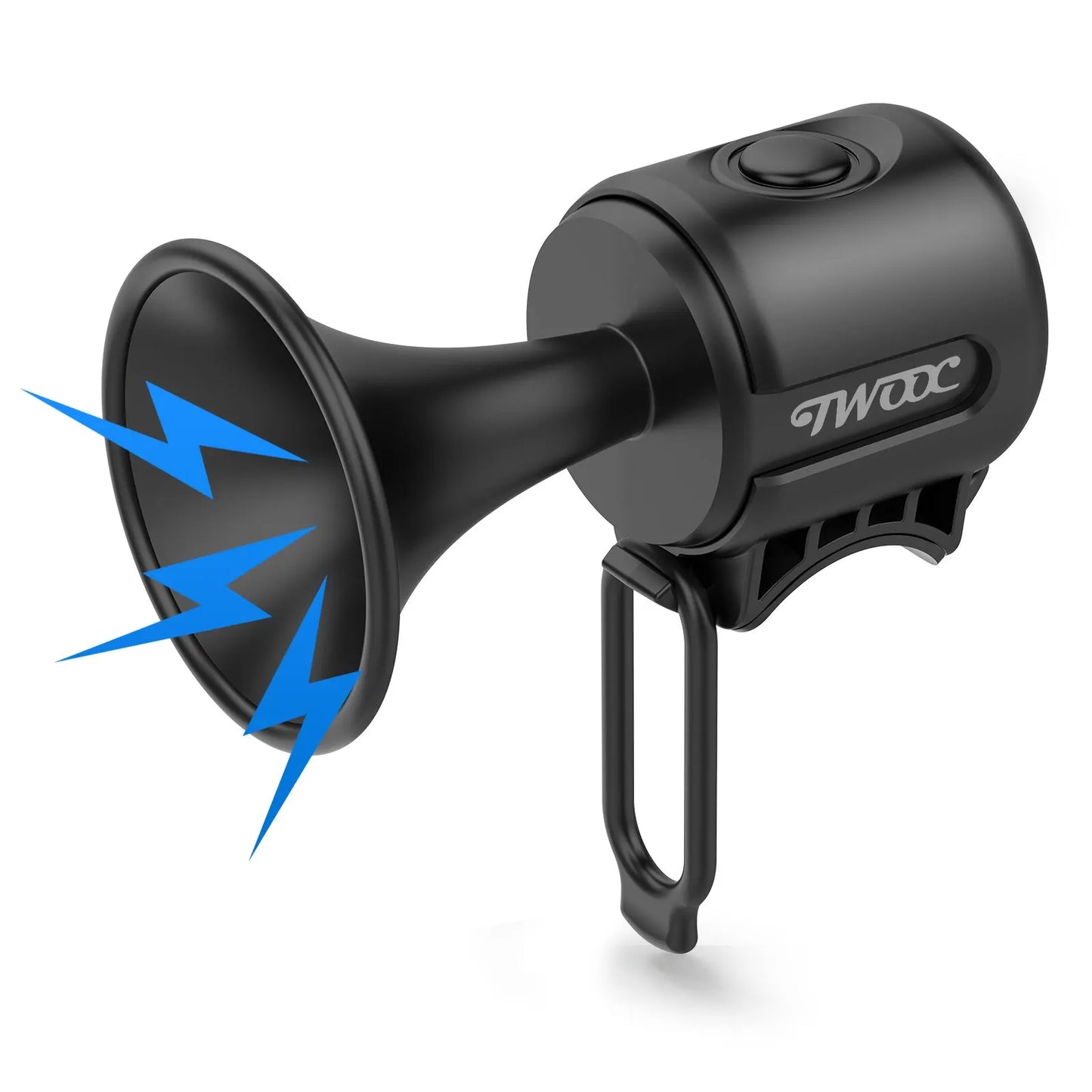 TWOOC Bicycle Electronic Horn Loud Warning Sound CR2032 Battery 120Db IPX4 Waterproof Suitable for Road and Mountain Bike