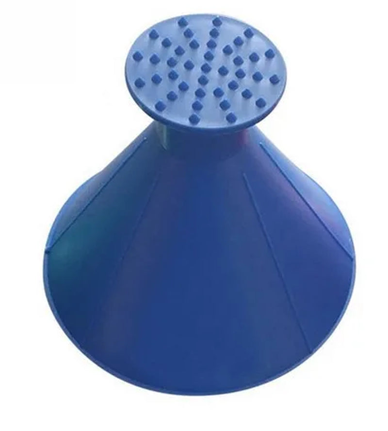 Winter Windshield Ice Scraper and Snow Remover Funnel Cone - 2023 Edition for Automotive Glass