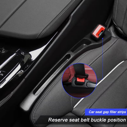 Car Seat Gap Filler and Seam Plug Strip - Leak-Proof Filling Solution for All Vehicle Models - Wallet and Phone Holder Car Accessory
