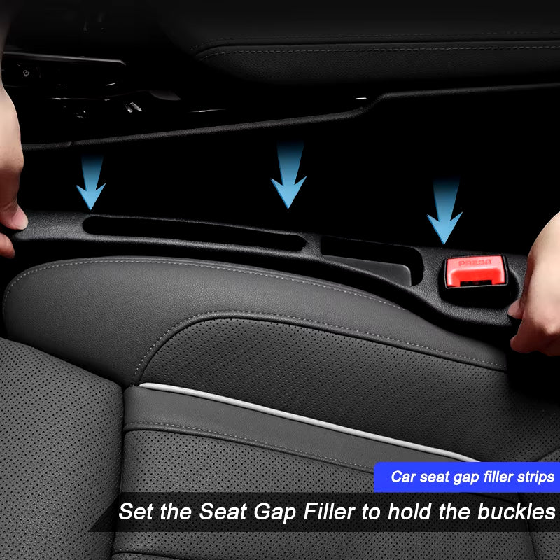 Car Seat Gap Filler and Seam Plug Strip - Leak-Proof Filling Solution for All Vehicle Models - Wallet and Phone Holder Car Accessory
