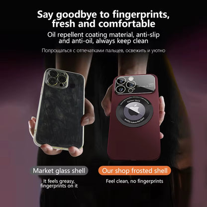 Luxury for Magsafe Magnetic Phone Cases for Iphone 15 14 13 12 11 Pro Max plus Case Wireless Charge Matte Shockproof Back Cover