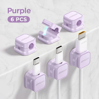 Magnetic Cable Clips - Adjustable Cord Management Solution for Under Desk Organization